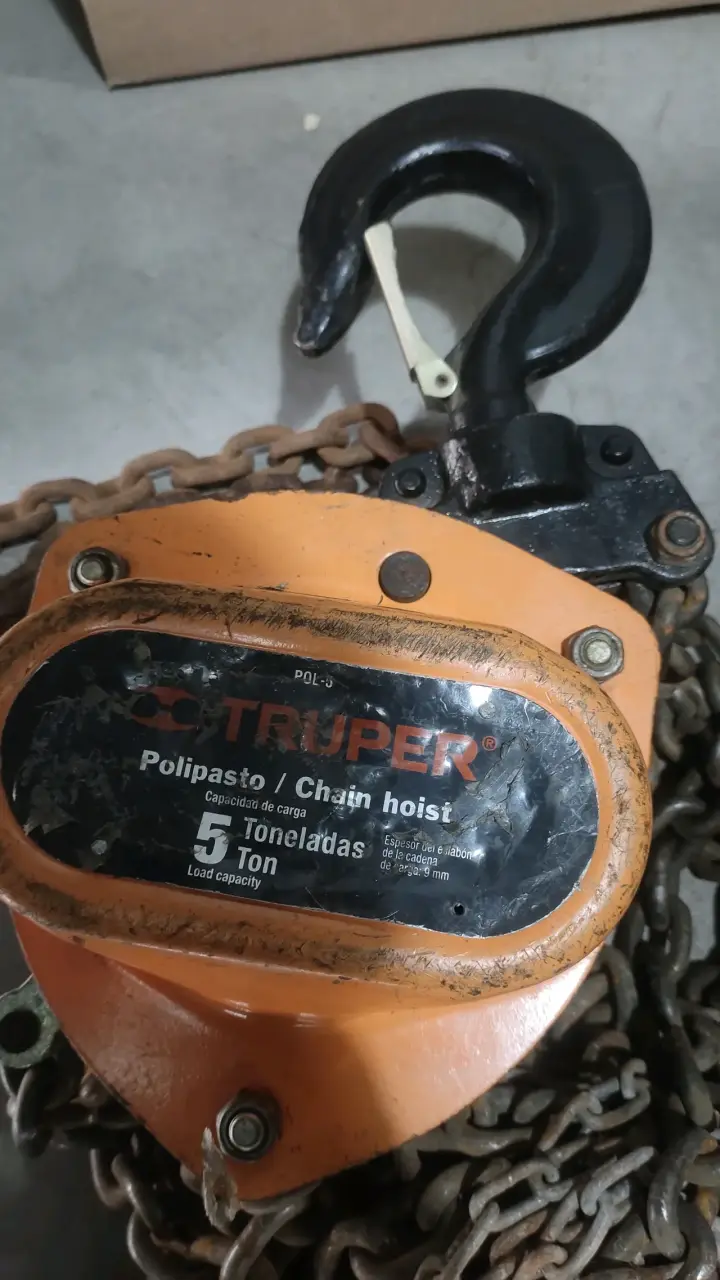 Vendo tecle Truper 5 Toneladas con Cadena - 1