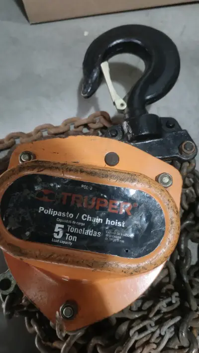 Vendo tecle  Truper 5 Toneladas con Cadena - miniatura 1