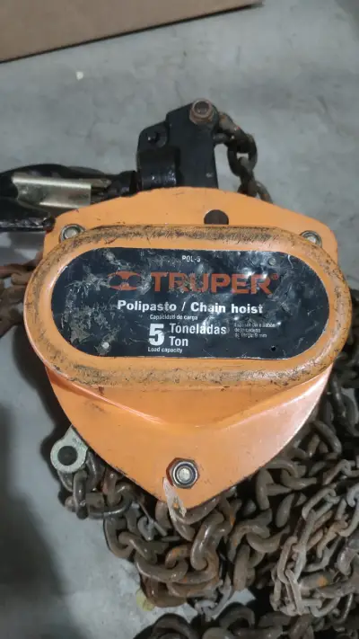 Vendo tecle  Truper 5 Toneladas con Cadena - miniatura 3