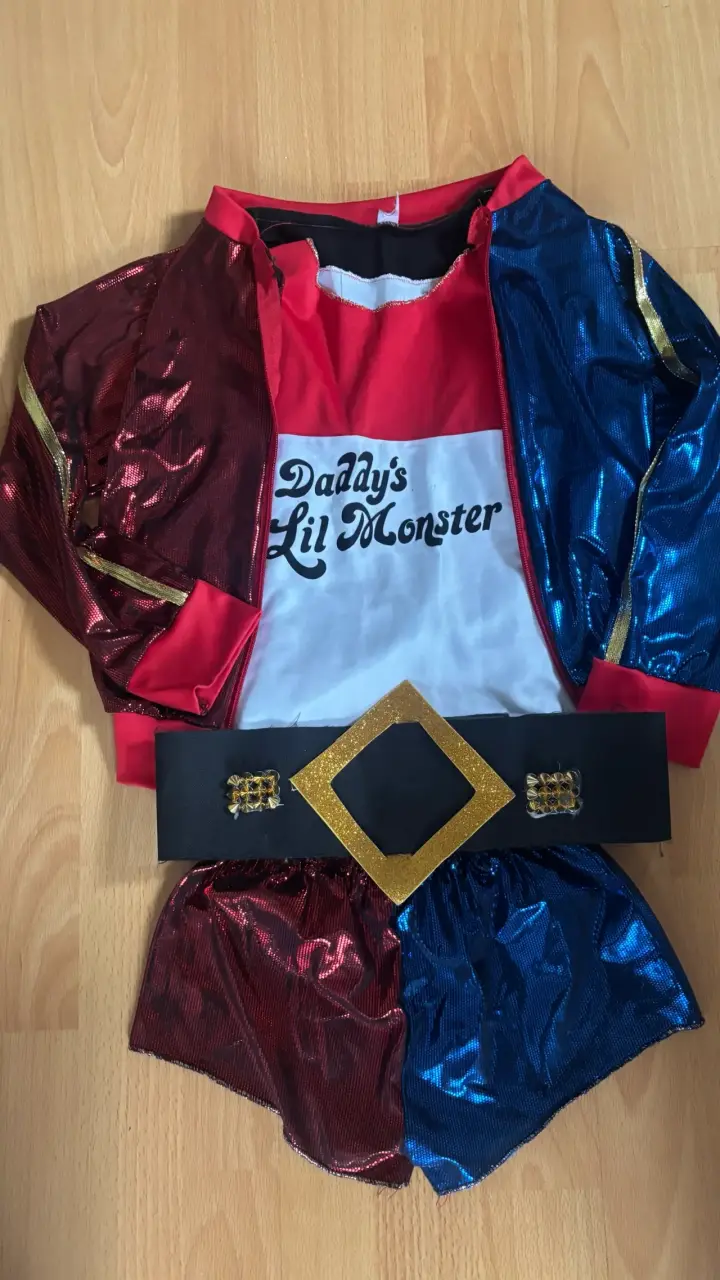 Disfraz de Harley Quinn para niña