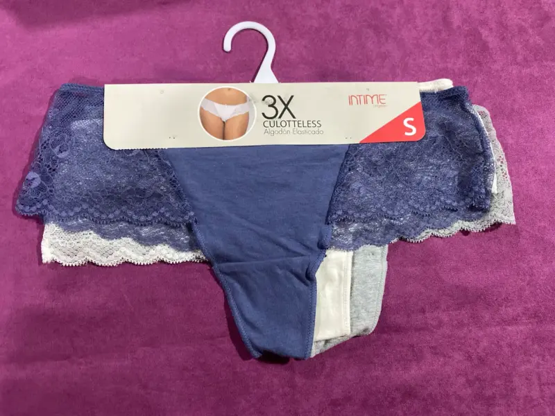 Pack de 3 calzones culotte algodón elástico Intime