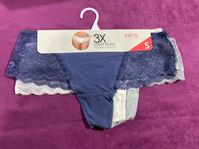 Pack de 3 calzones culotte algodón elástico Intime - miniatura 1