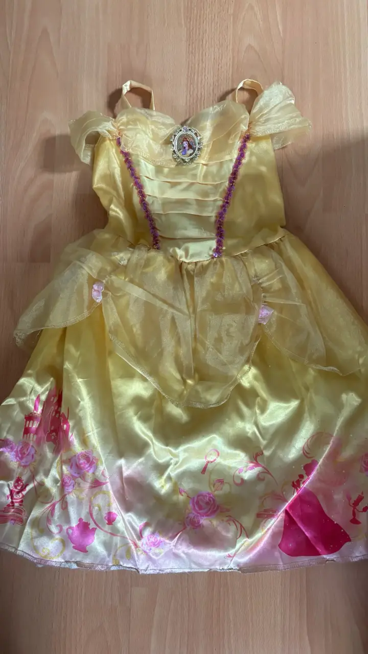 Disfraz de princesa Bella para niña
