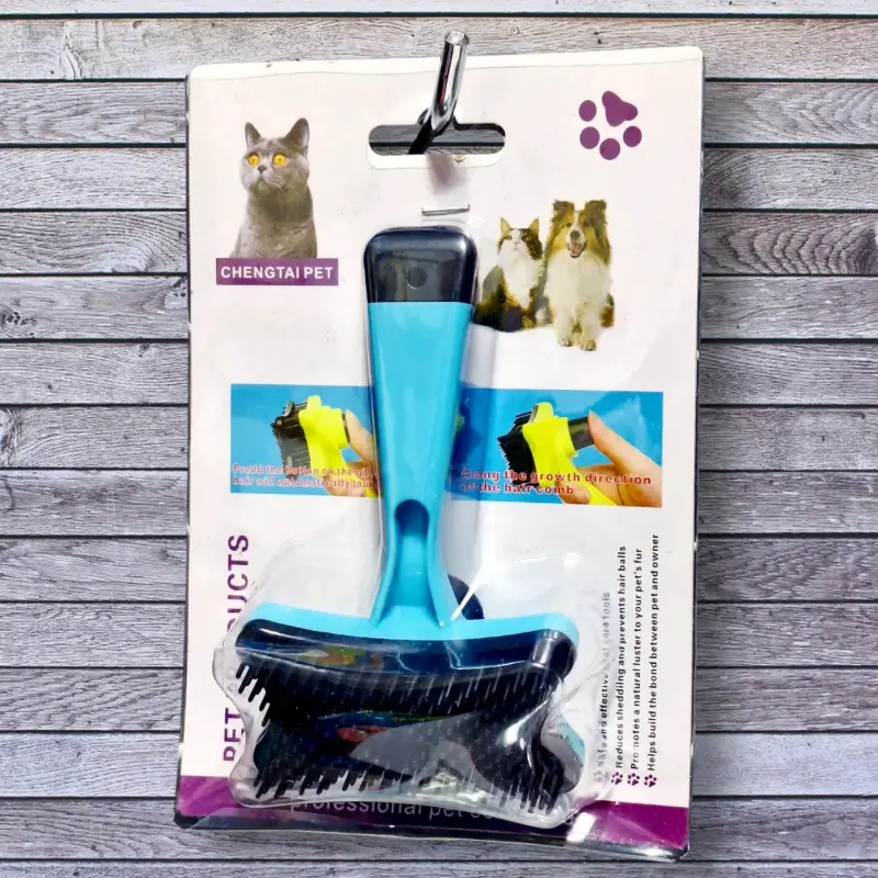Cepillo para mascotas Chengtai Pet azul