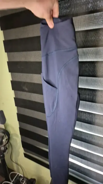 Leggings deportivos Lululemon azul con bolsillo - miniatura 1