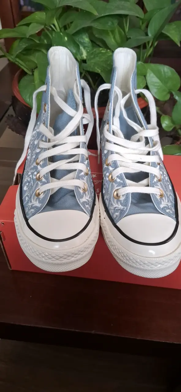 Zapatillas Converse Chuck Taylor bordadas celestes - 2