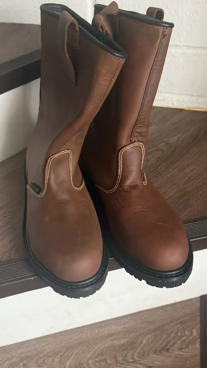Botas de cuero café para Soldador - 2