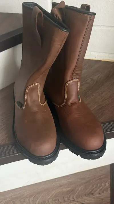 Botas de cuero café para Soldador - miniatura 2