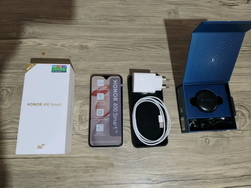 Smartphone Honor 400 Smart 256GB gris más audífon - 2