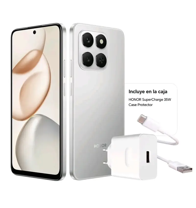Smartphone Honor 400 Smart 256GB gris más audífon - 3