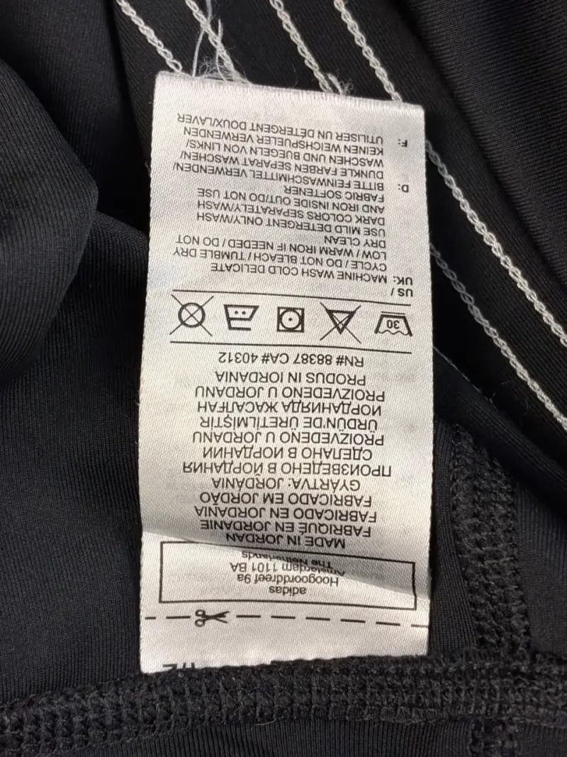 Pantalones deportivos negros Adidas con franjas - 2
