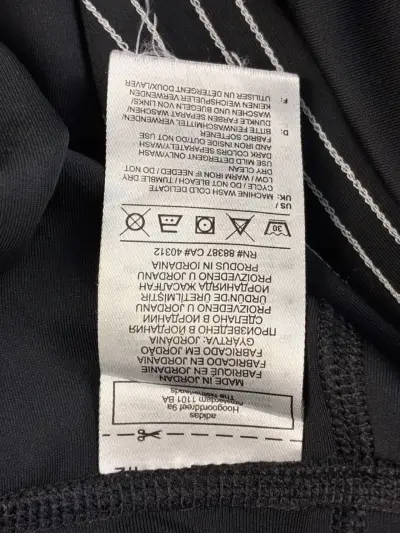 Pantalones deportivos negros Adidas con franjas - miniatura 2