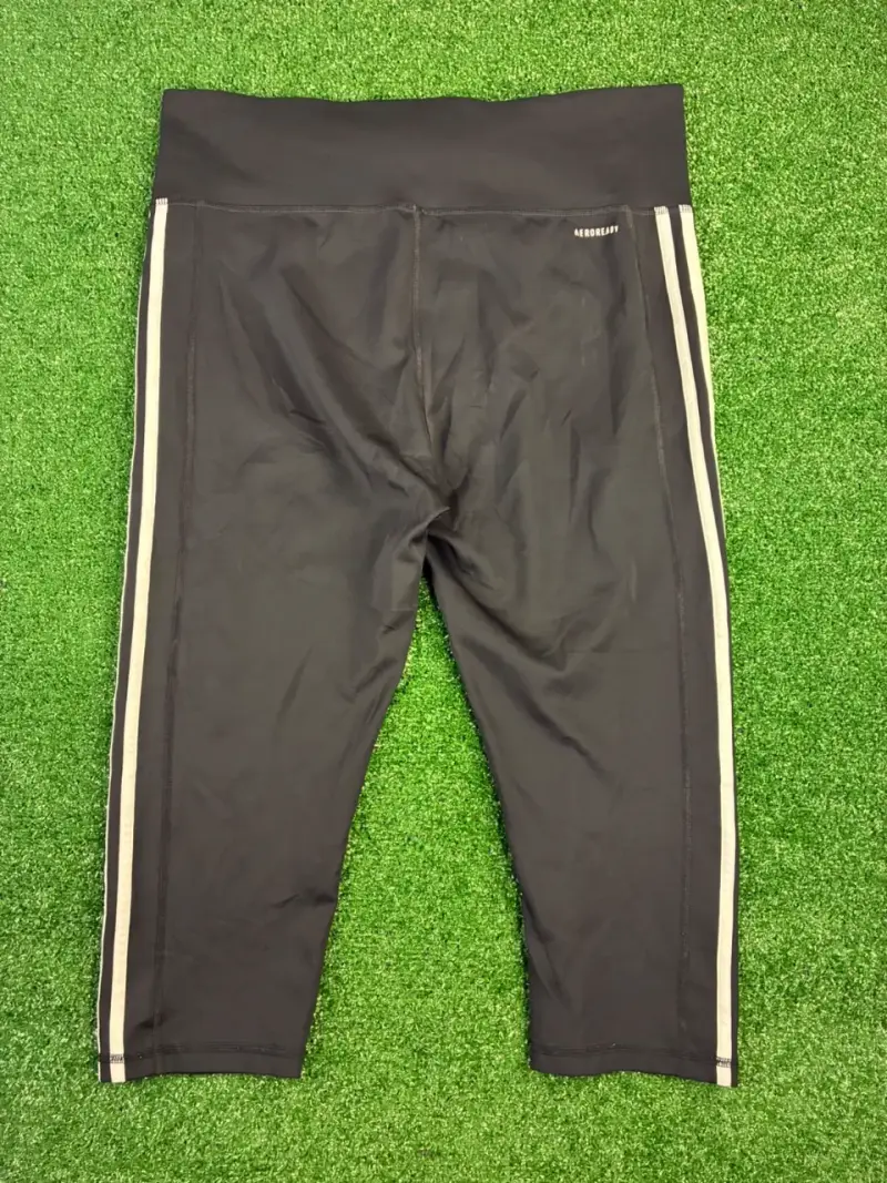 Pantalones deportivos negros Adidas con franjas - 5