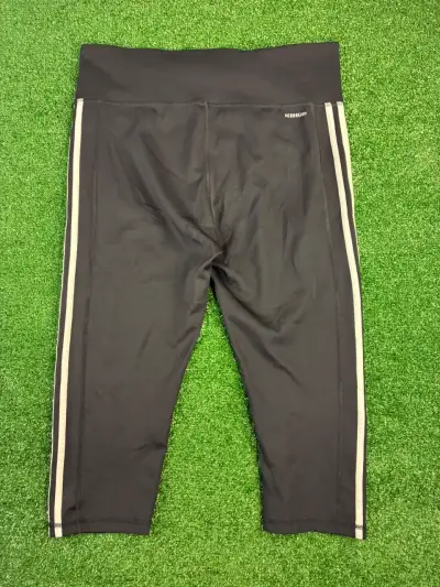 Pantalones deportivos negros Adidas con franjas - miniatura 5