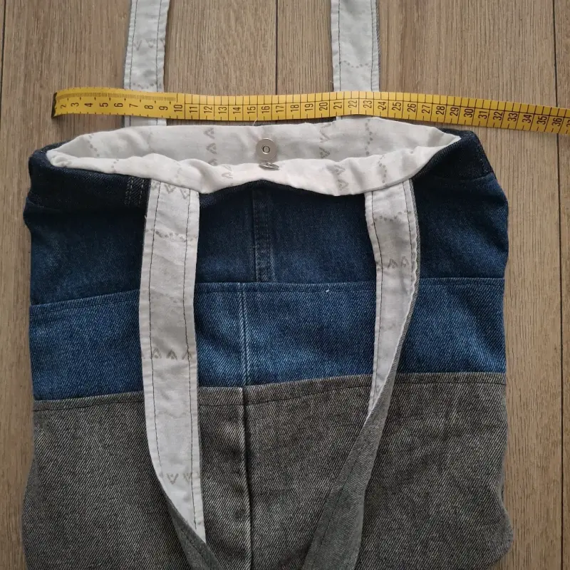 Bolso tote de mezclilla hecho a mano - 2