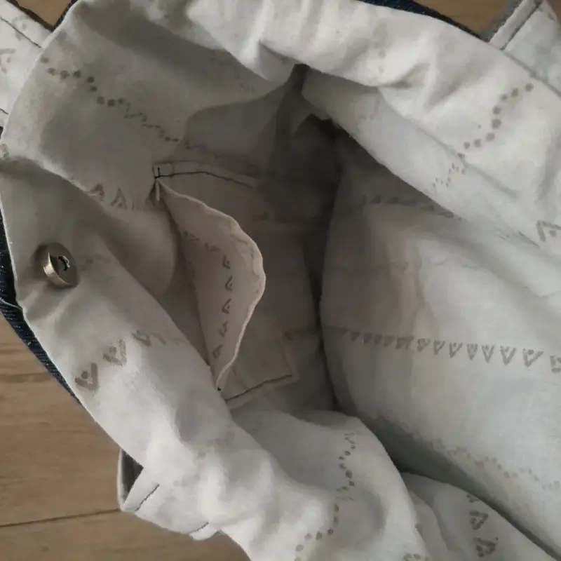 Bolso tote de mezclilla hecho a mano - 3
