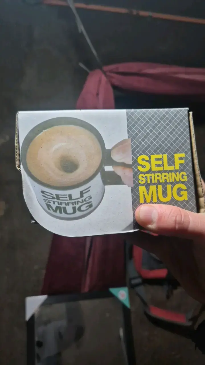 Taza auto-mezcladora con tapa - 2
