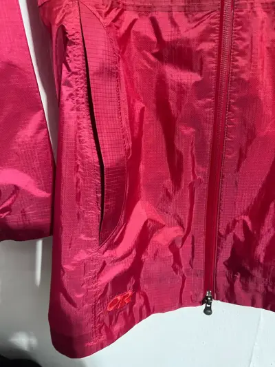 Chaqueta Impermeable Roja Outdoor Research para Mujer - miniatura 4