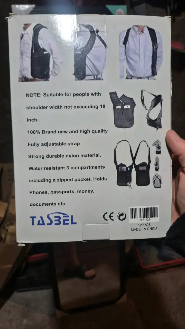 Bolso de hombro oculto Tasbel resistente al agua - 2