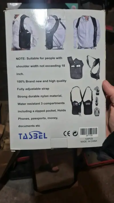Bolso de hombro oculto Tasbel resistente al agua - miniatura 2