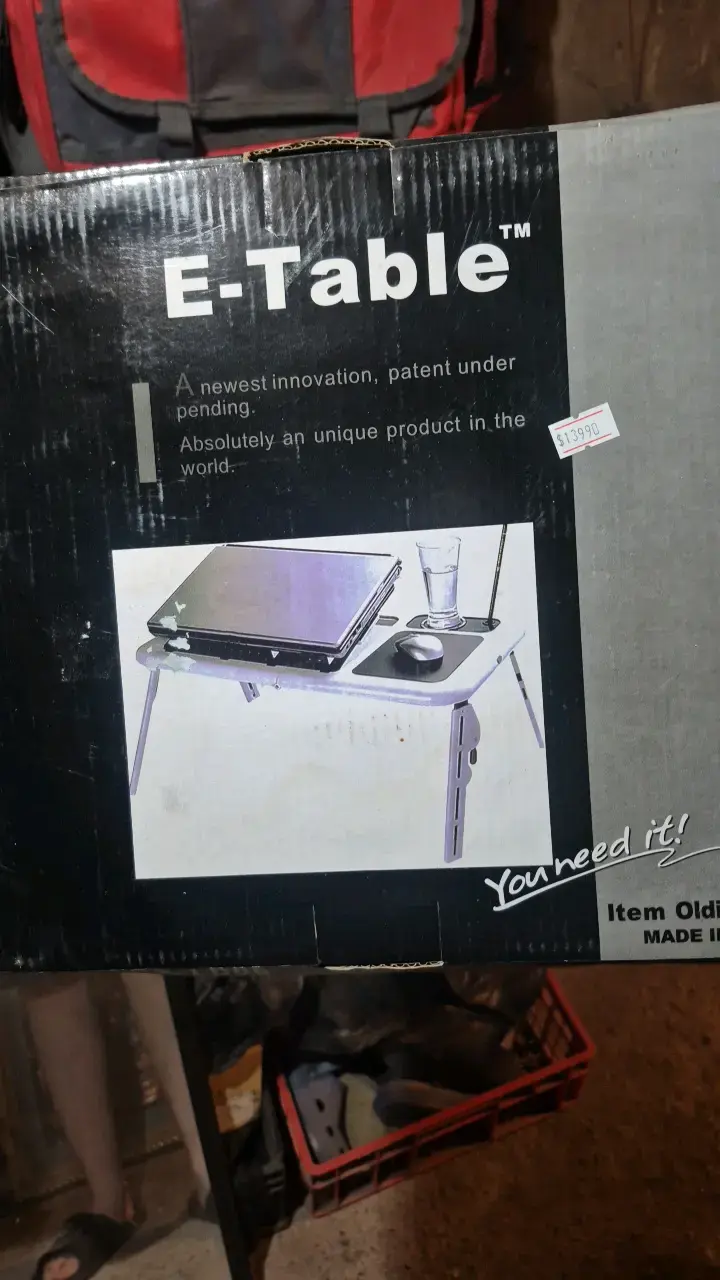 Mesa portátil para laptop E-Table ajustable - 1