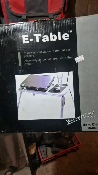 Mesa portátil para laptop E-Table ajustable - miniatura 1