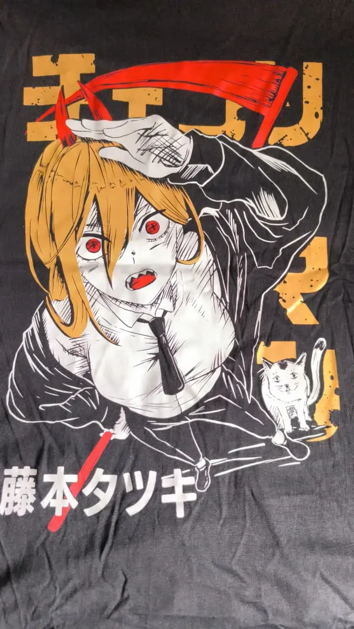 Polera Chainsaw Man Power Talla XL