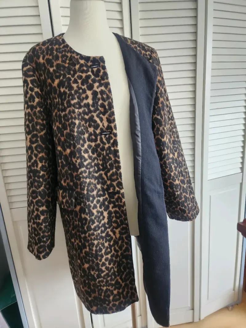 Abrigo lana con el estampado animal print perfecto - 3
