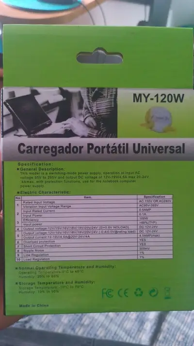 Cargador Portátil Universal MY-120W 120W - miniatura 2