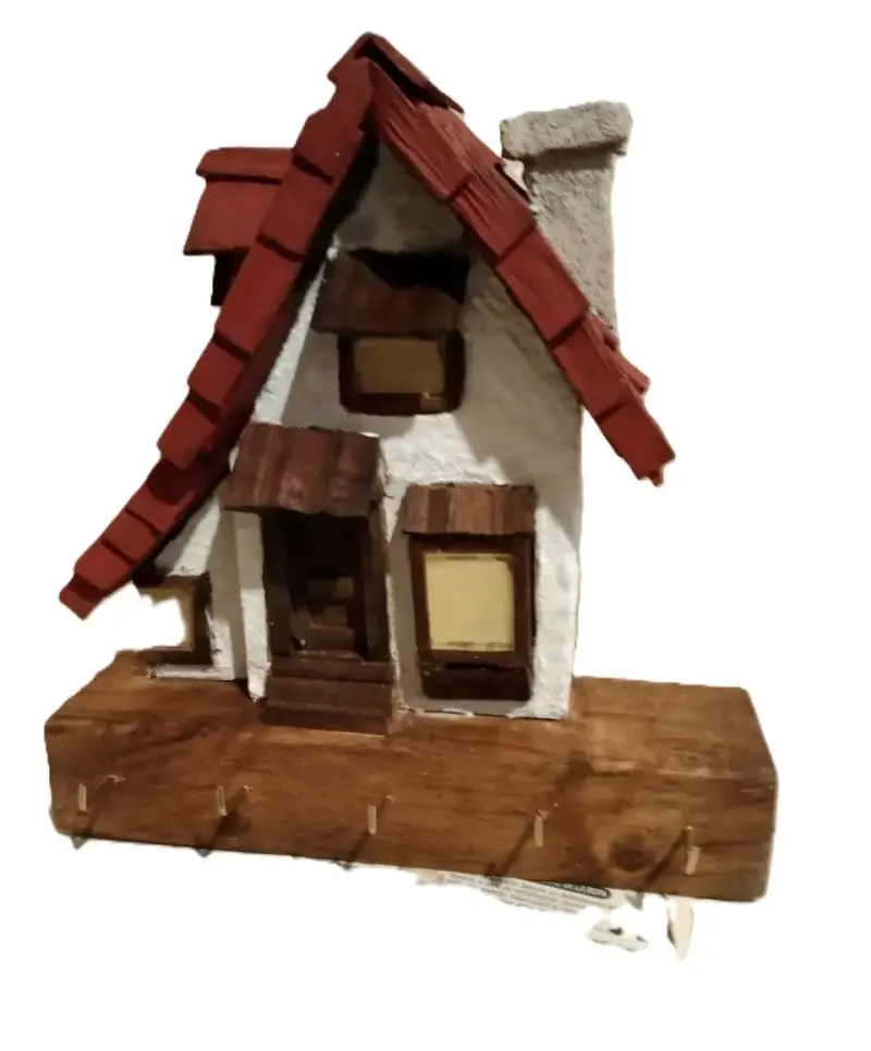 Colgador de llaves de casa rústica - 1
