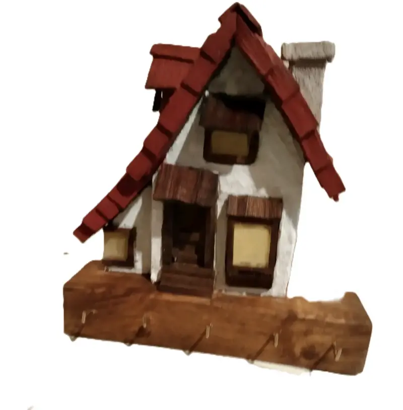 Colgador de llaves de casa rústica - 2