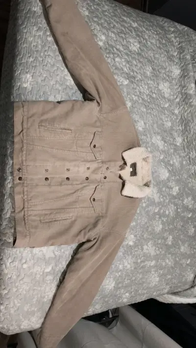 Chaqueta de cotelé beige Levi's con chiporro - miniatura 1