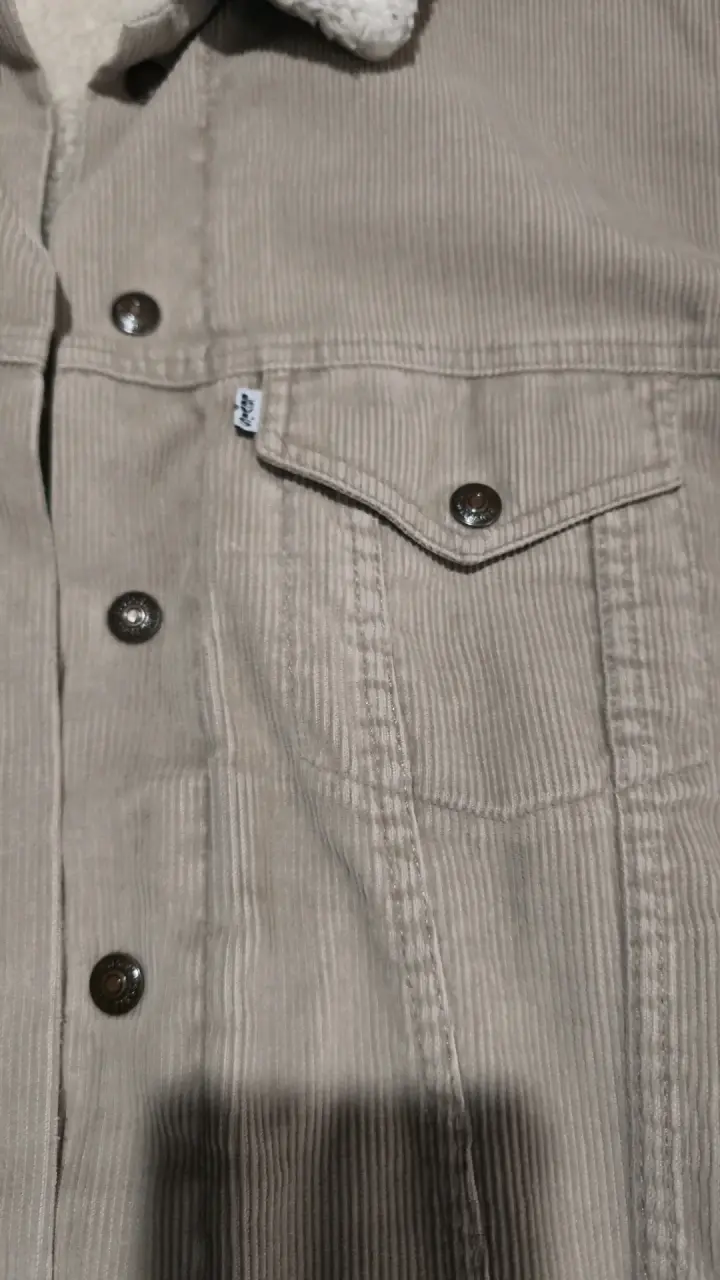 Chaqueta de cotelé beige Levi's con chiporro - 2