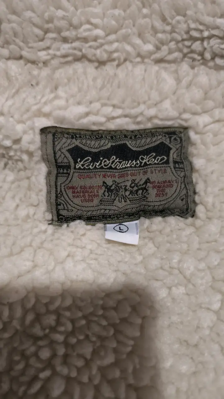 Chaqueta de cotelé beige Levi's con chiporro - 3