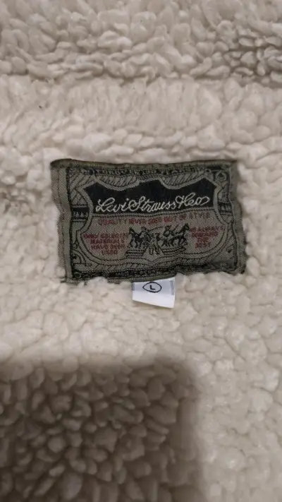 Chaqueta de cotelé beige Levi's con chiporro - miniatura 3