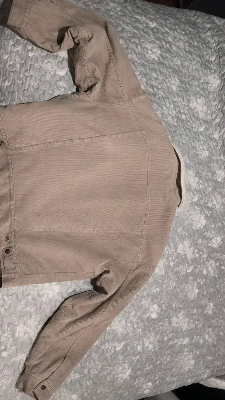 Chaqueta de cotelé beige Levi's con chiporro - 4