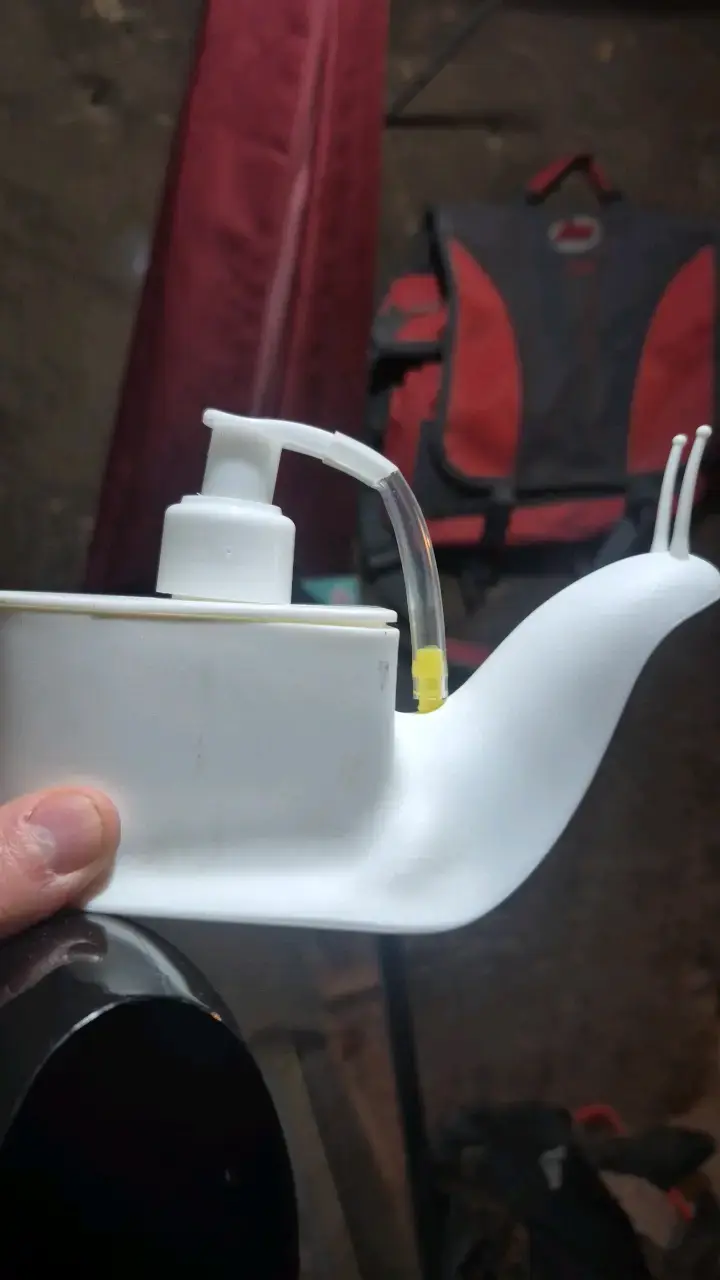 Dispensador de jabón en forma de caracol negro - 2
