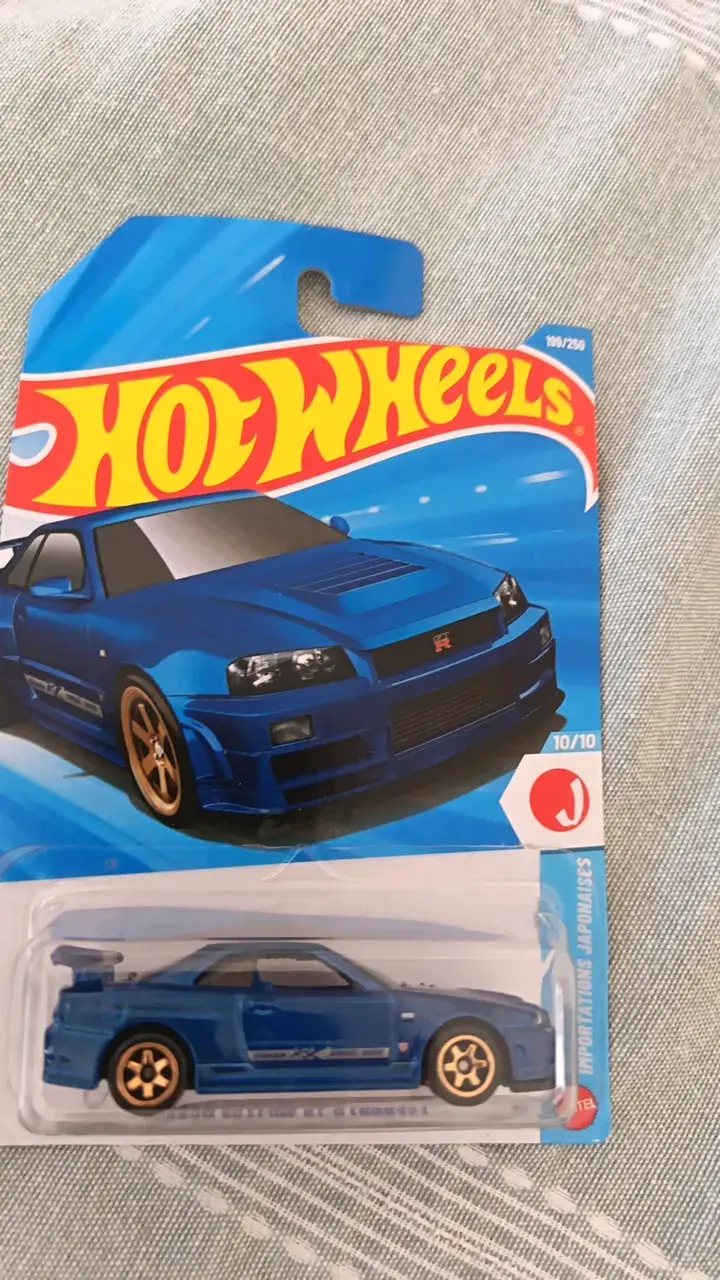 Hot Wheels Nissan Skyline GT-R R34 azul