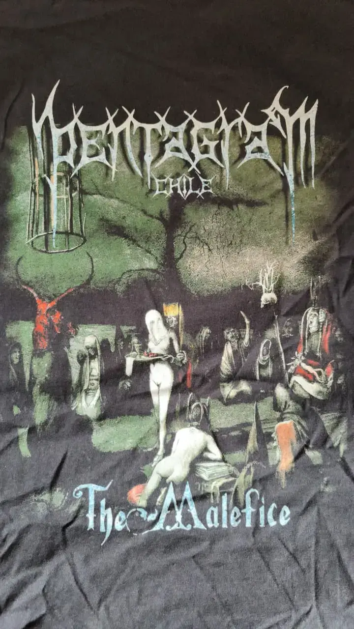Polera Pentagram Chile The Malefice Talla XL