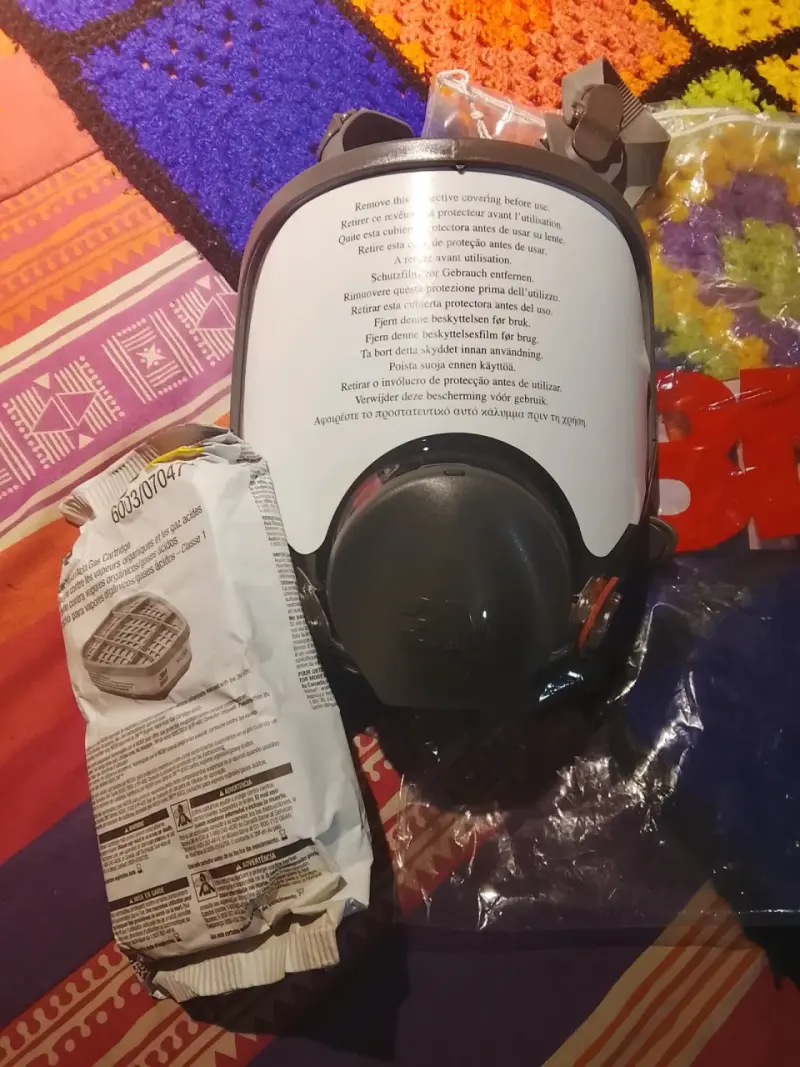 Máscara respiratoria con filtro