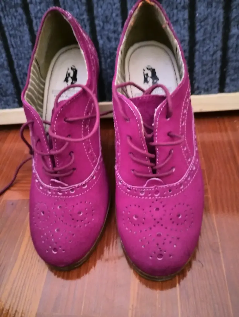 Zapatos de cuero rosados para mujer - 2