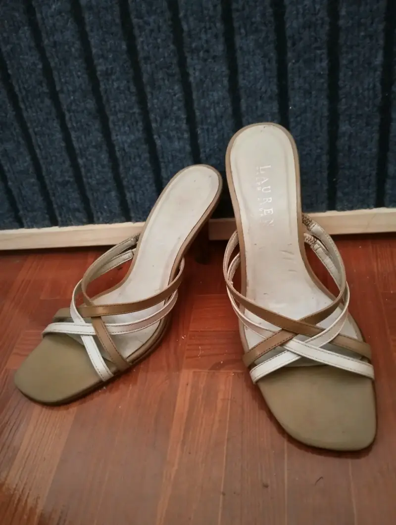 Sandalias Lauren Ralph Lauren de cuero beige - 2