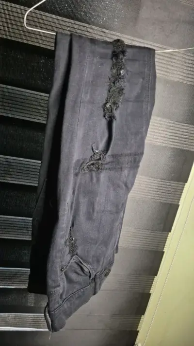 Jeans negros desgastados Express Jeans - miniatura 1