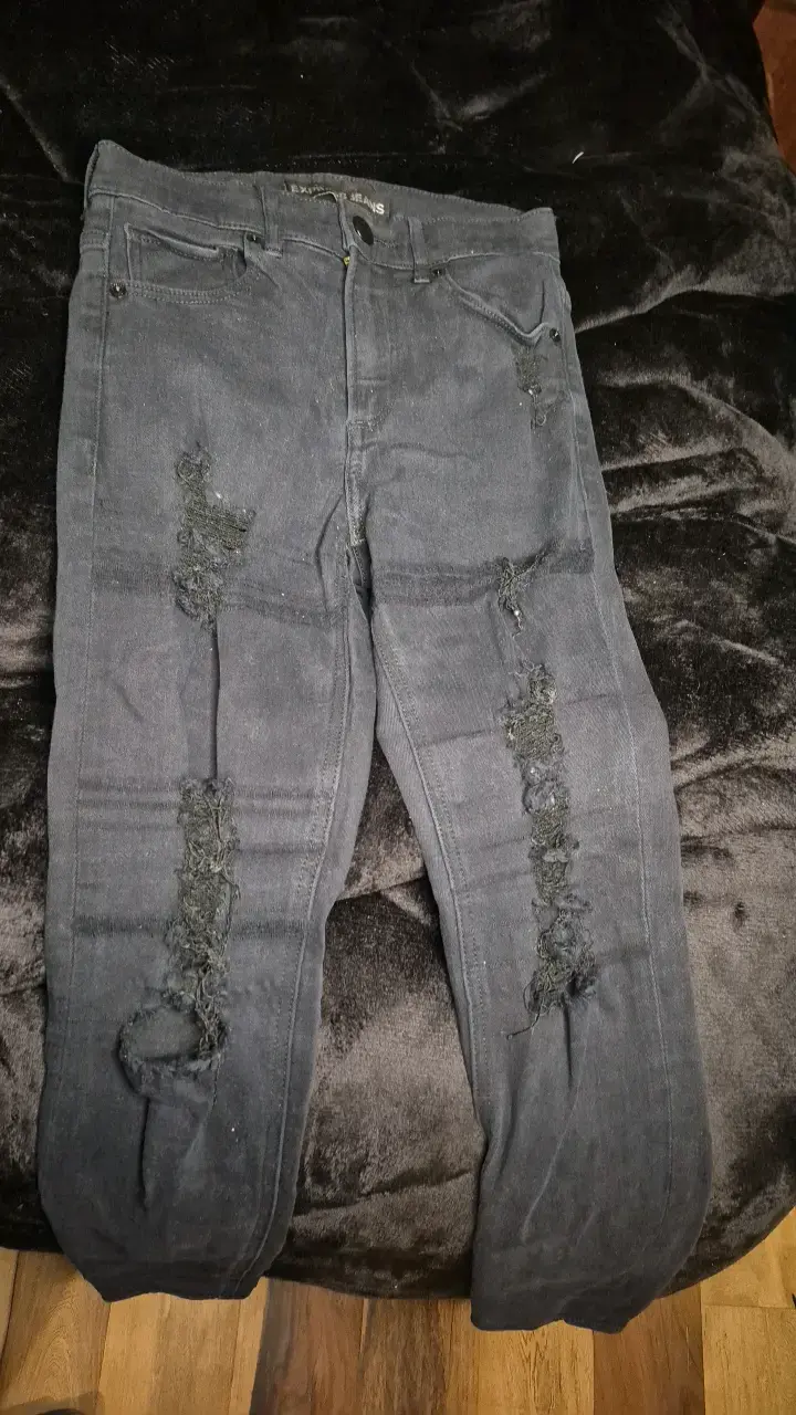 Jeans negros desgastados Express Jeans - 2