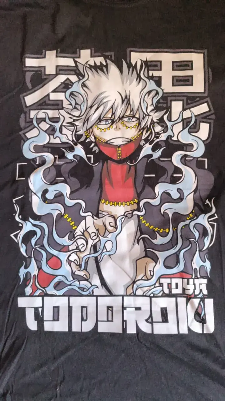 Polera Boku no Hero Academia Toya Todoroki TallaXL