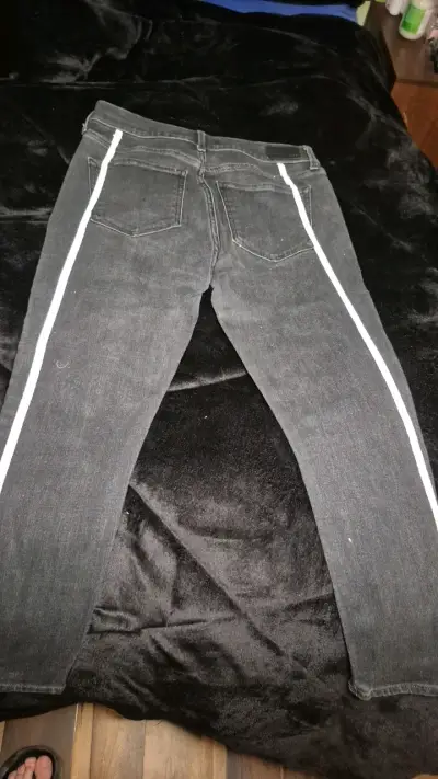Jeans negros con franjas blancas Express - miniatura 4