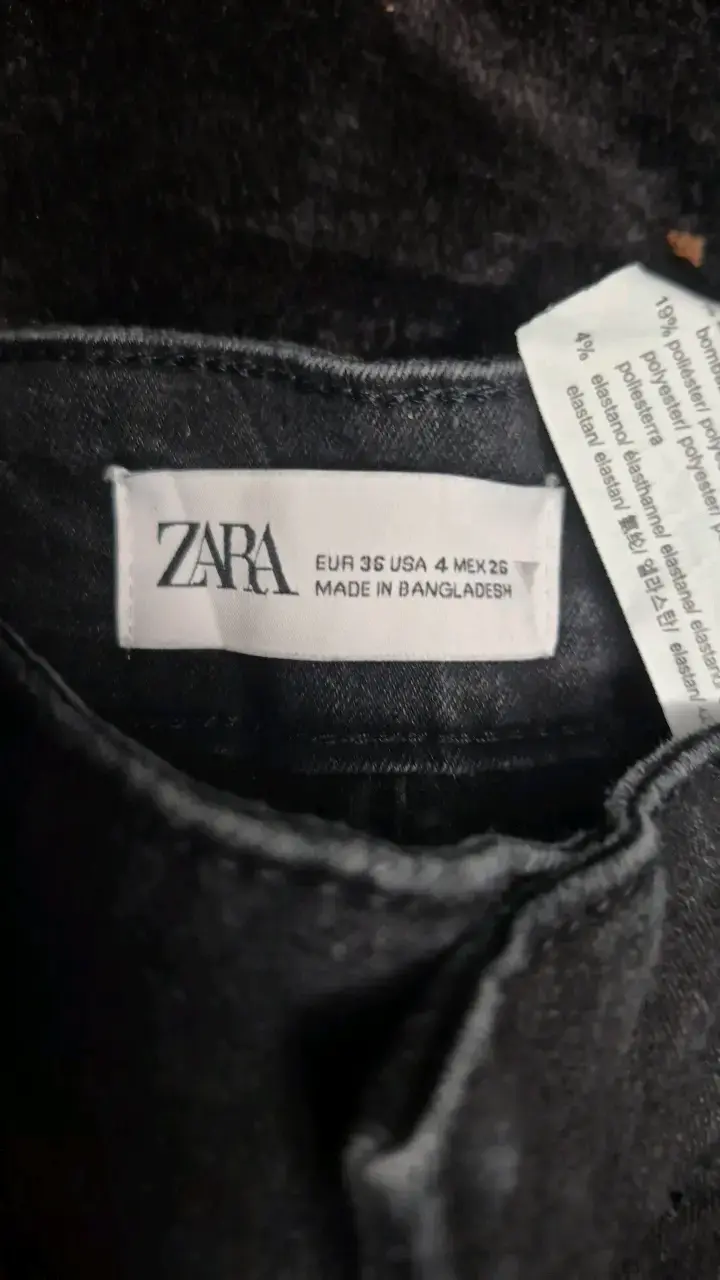 Pantalones negros ajustados Zara para mujer - 4