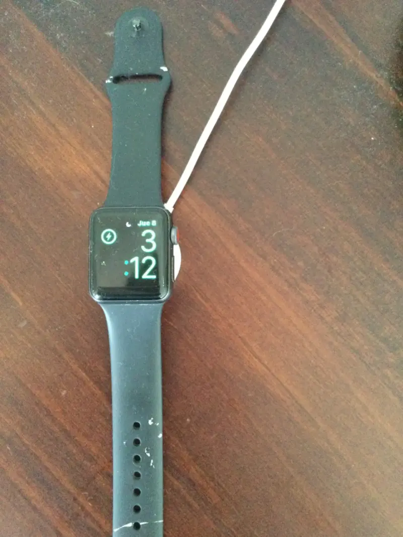 Apple Watch Series 3 con correa negra - 1