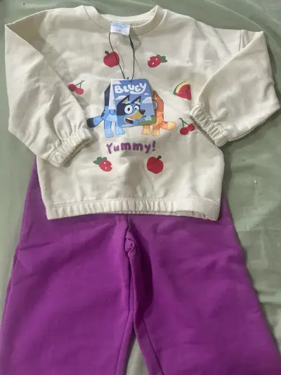 Conjunto infantil Bluey con diseño de frutas - miniatura 1