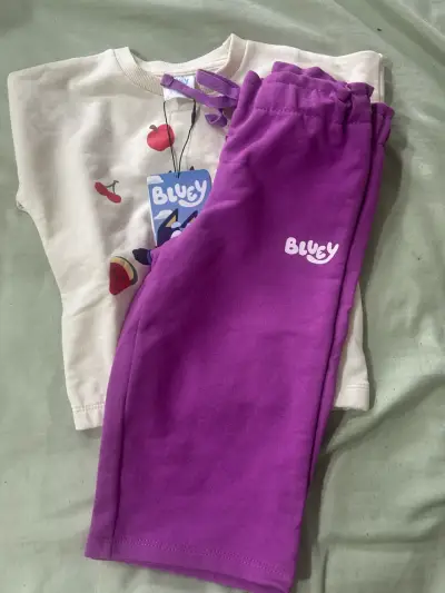 Conjunto infantil Bluey con diseño de frutas - miniatura 4